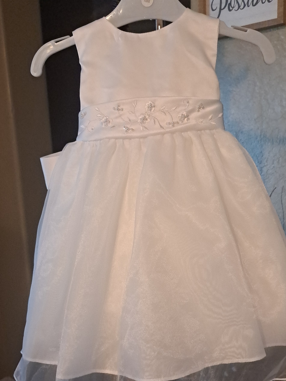 Baby Dress White Size 18 M.